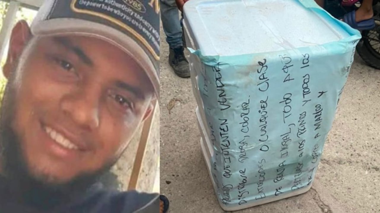 Ever Andrés Castro Contreras y la cava en la que lo metieron desmembrado.