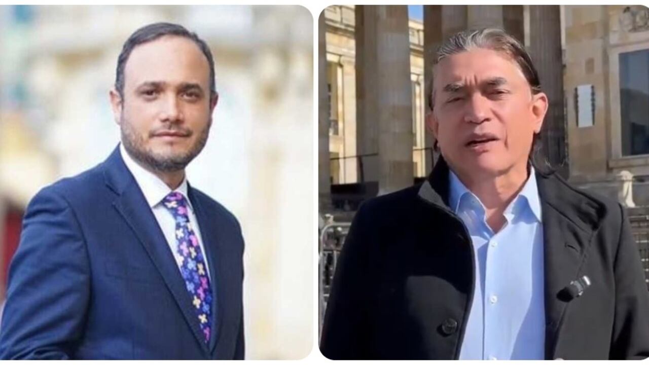 Alfredo Deluque, senador del Partido de la U, y Gustavo Bolívar, director de Prosperidad Social.