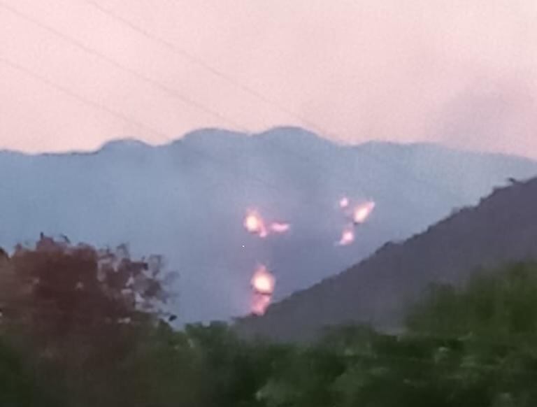 Incendio en la Sierra Nevada de Santa Marta.