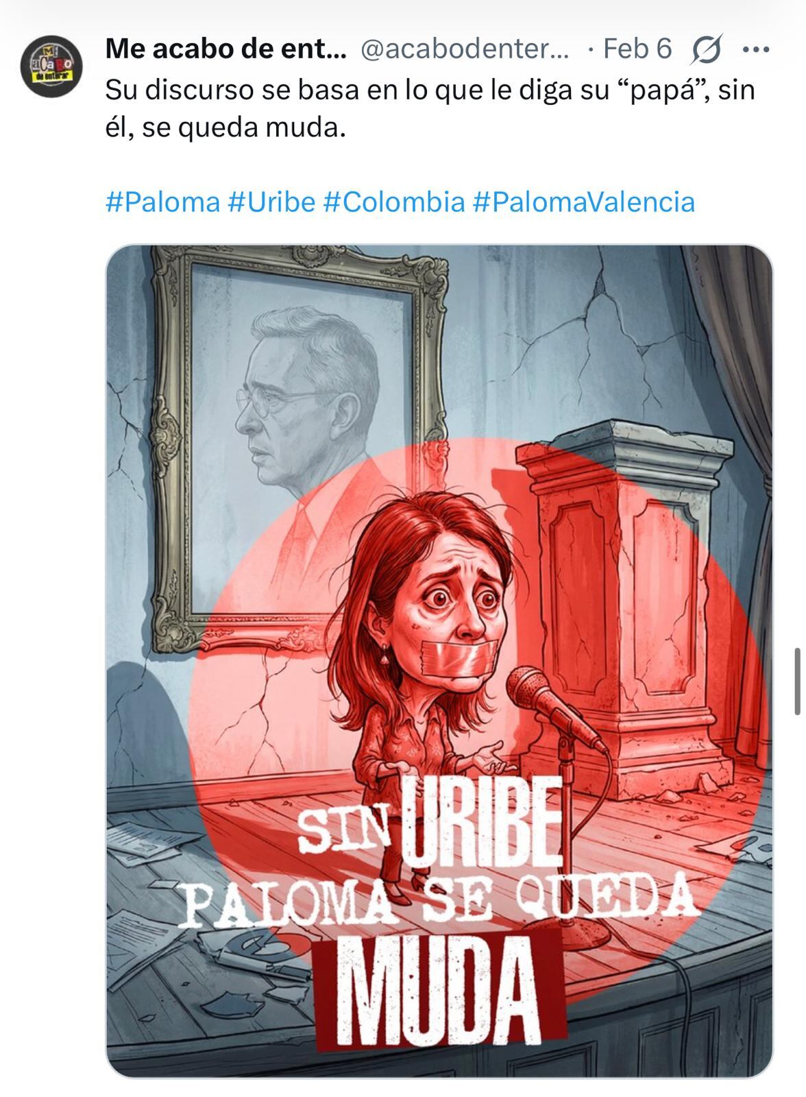 Mensajes contra la precandidata presidencial Paloma Valencia.