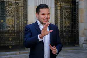 Bogotá. Diciembre 7 de 2023. Andrés Calle, presidente de la Cámara de Representantes para el periodo legislativo 2023-2024. (Colprensa - Mariano Vimos)