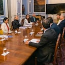 Iván Duque y padre Francisco de Roux