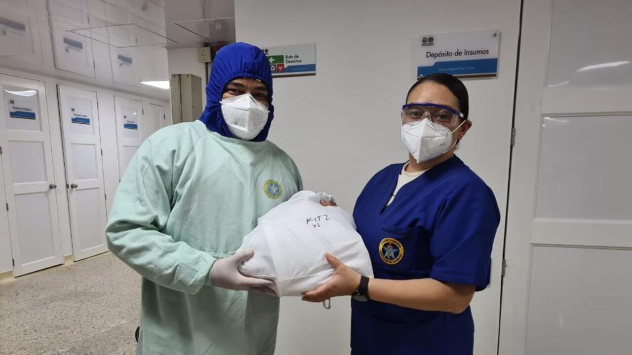 Fundación Saldarriaga Concha entregó los kits de bioseguridad.