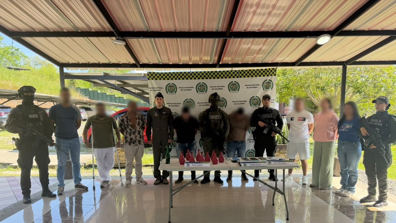 Nueve capturados frente Yair Bermúdez, disidencias de las Farc.