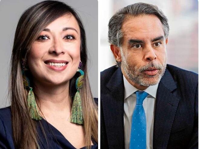 Katherine Miranda, Armando Benedetti y Julián Triana