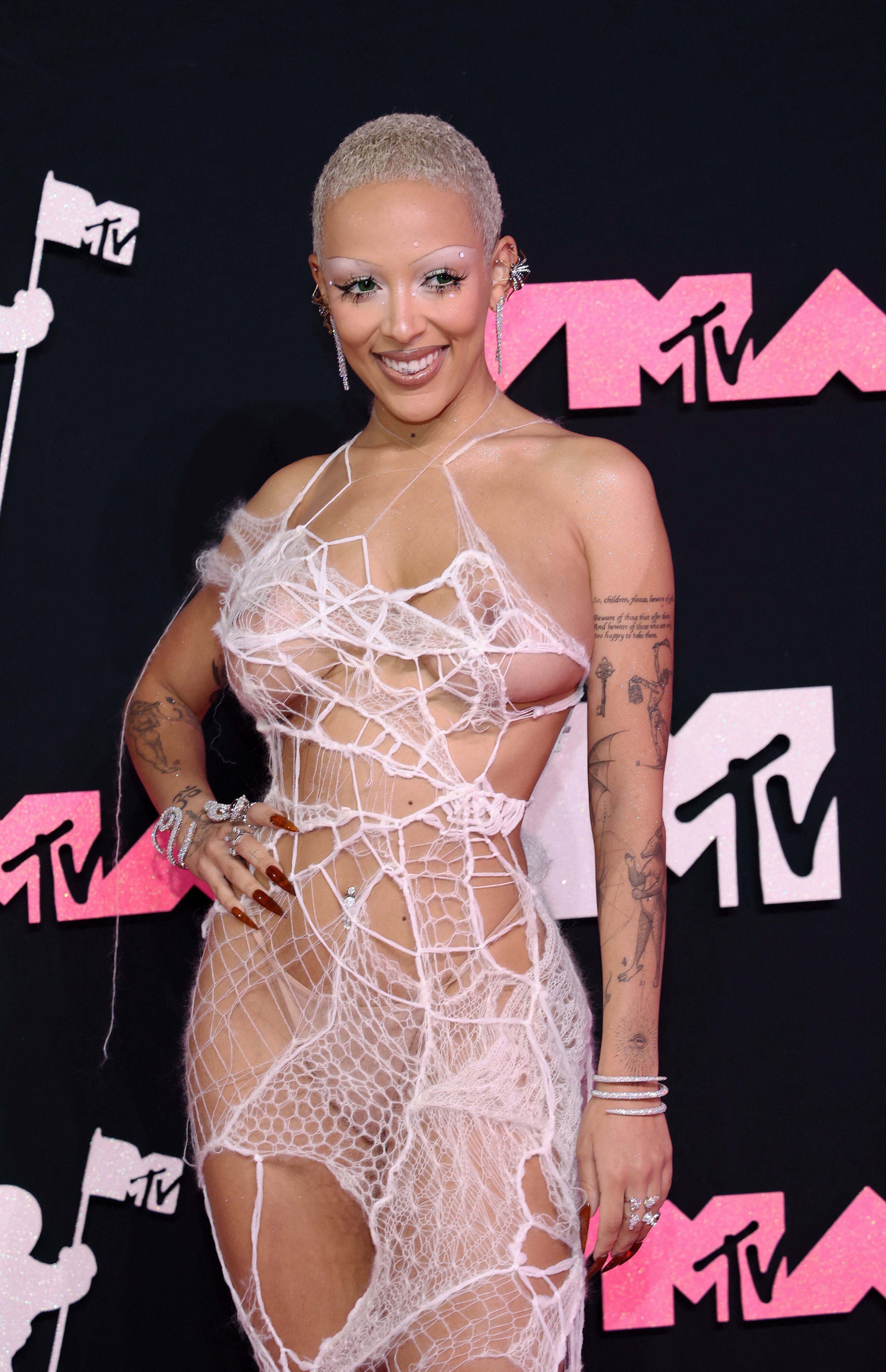 Doja Cat attends the 2023 MTV Video Music Awards at the Prudential Center in Newark, New Jersey, U.S., September 12, 2023. REUTERS/Andrew Kelly