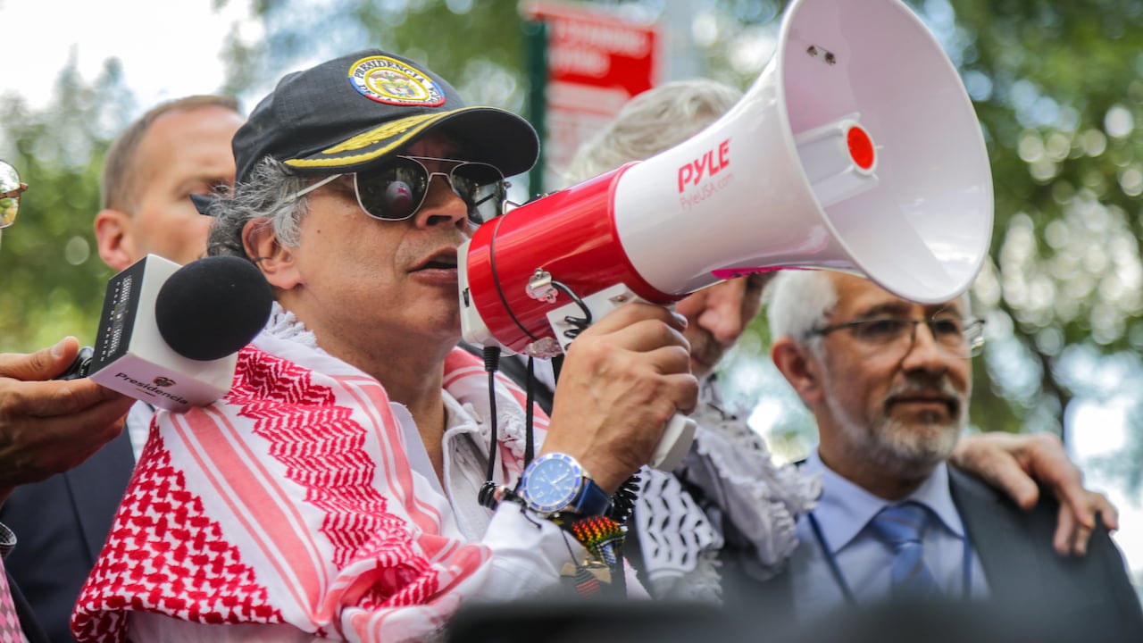 El presidente Gustavo Petro el 26 de septiembre de 2025 en Nueva York.