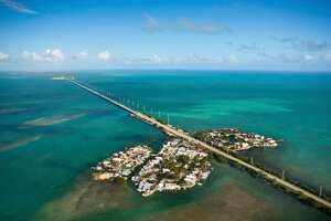 The Seven Mile Bridge in the Florida Keys