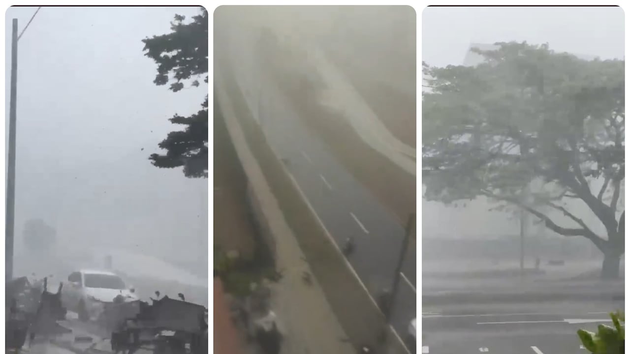 Fuertes lluvias en Cali.