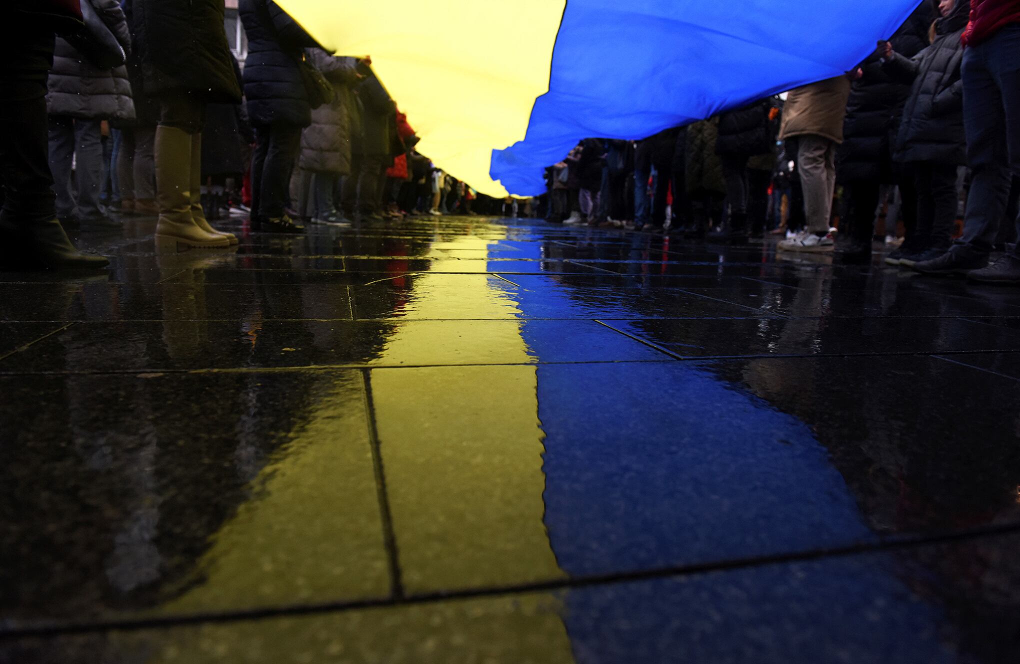 Marchas a favor de Ucrania.