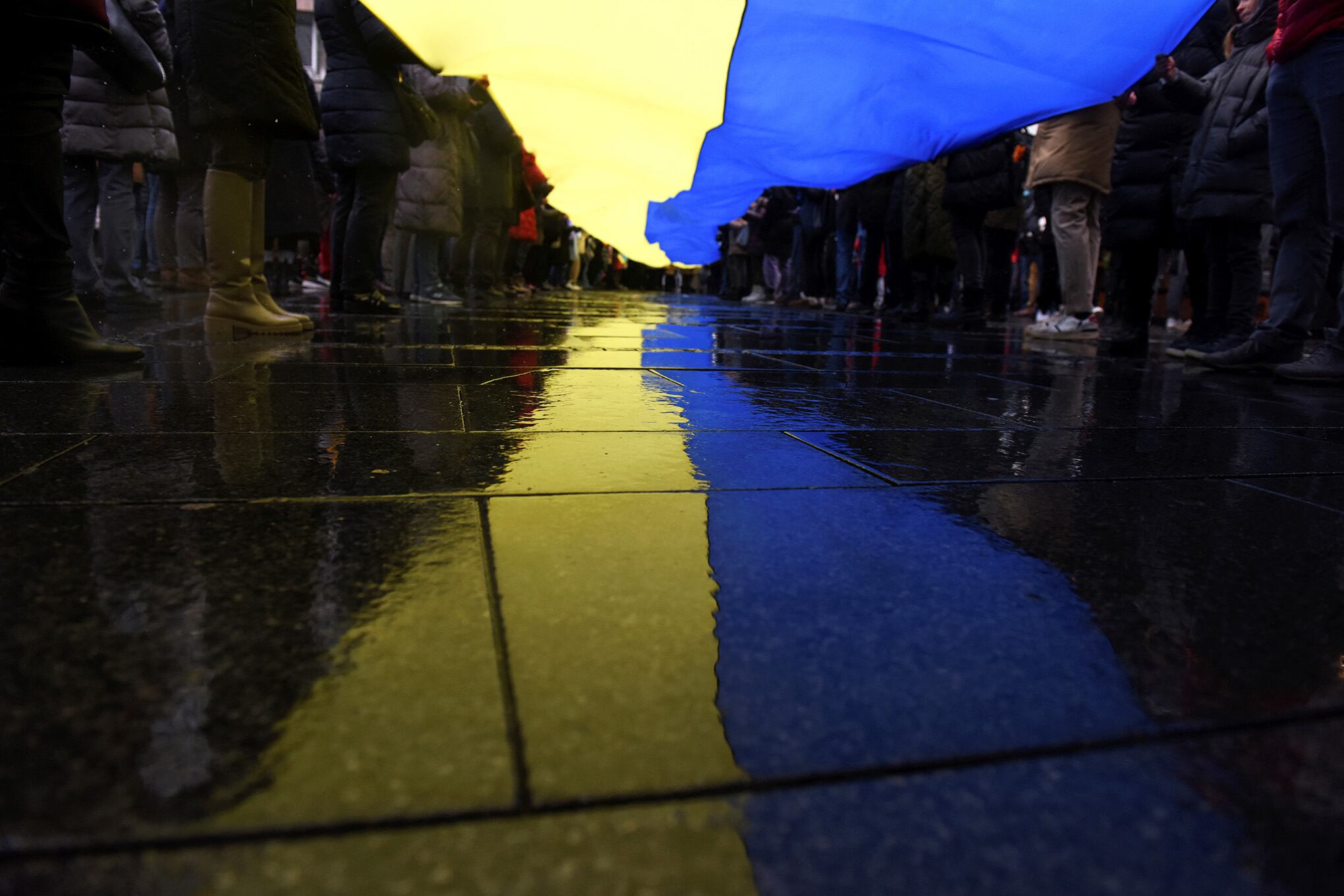 Marchas a favor de Ucrania.