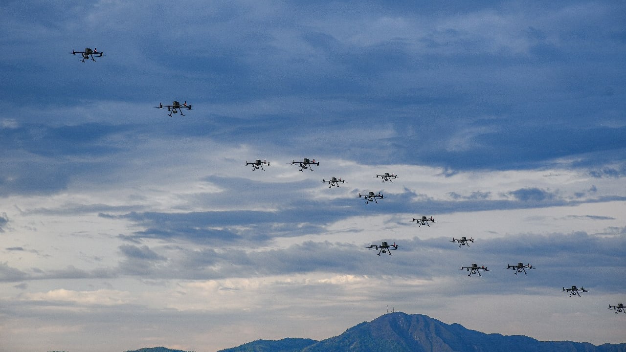 Estrategia de seguridad con drones.