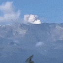 Volcán Nevado del Ruiz visto desde el departamento del Tolima.