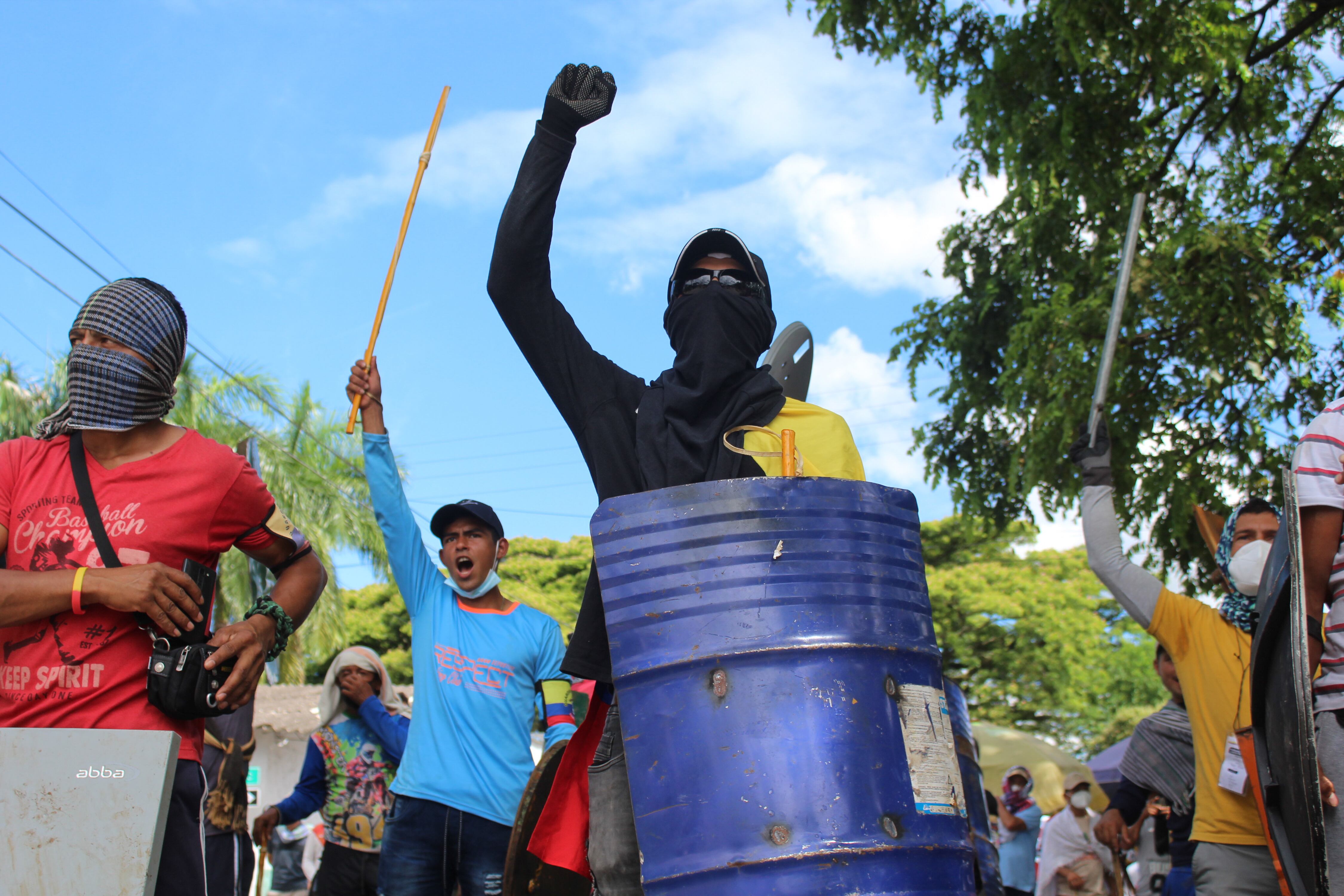 Protestas en Colombia.