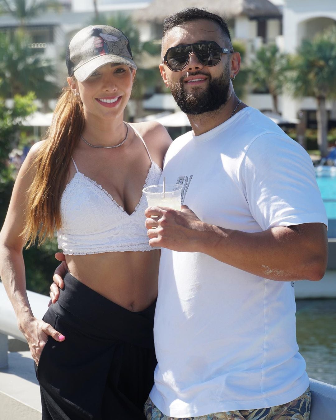 Los ahora esposos se escaparon tres días a Miami a celebrar su primera boda. Foto: Instagram @hernandoluque.