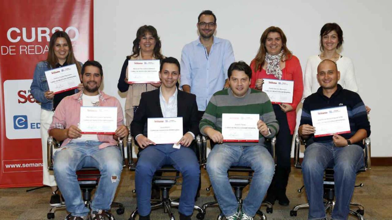 Estos fueron los participantes del último Curso de Redacción de Semana Educación.