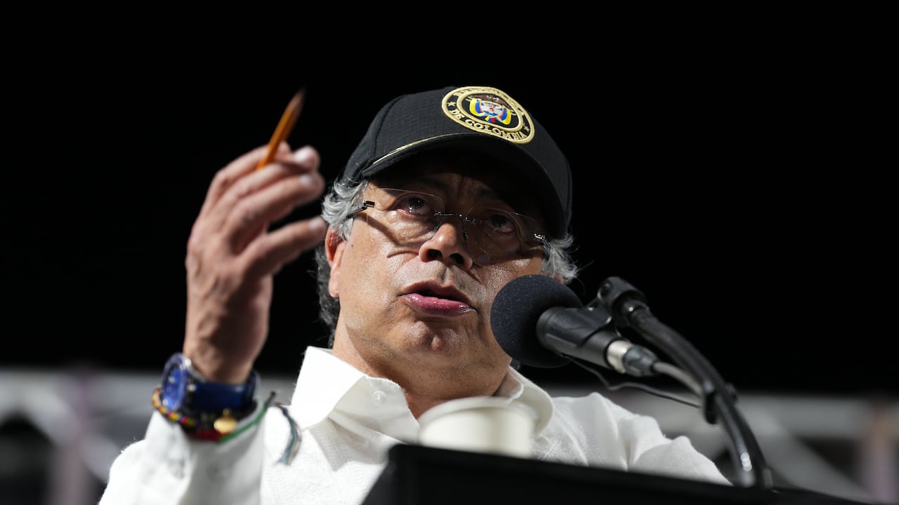 El presidente, Gustavo Petro, el 21 de noviembre de 2025, en Cali (Colombia)