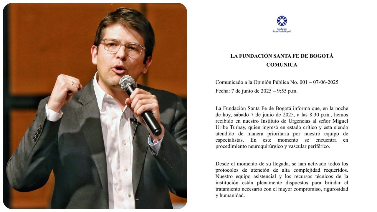 La Fundación Santa Fe dio parte médico.