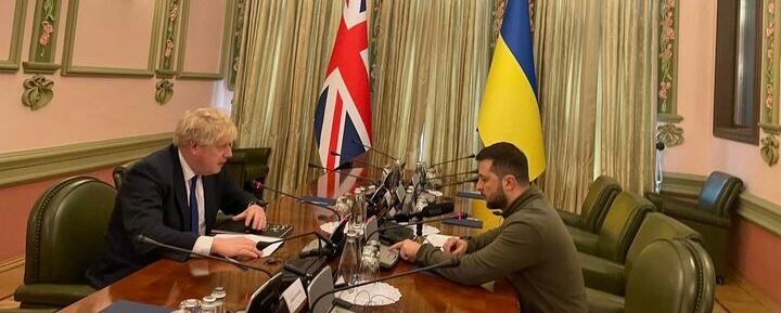 Boris Johnson se reúne con Zelenski en visita sorpresa a Kiev