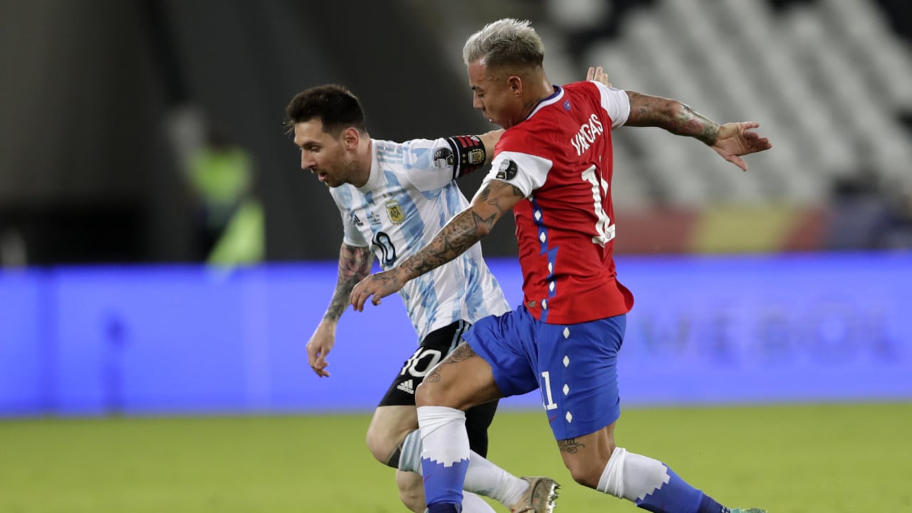 Argentina vs. Chile - Copa América. Foto: AP/Silvia Izquierdo