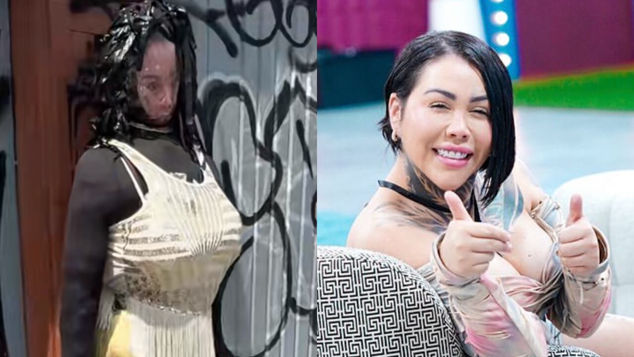 Yina Calderón reaccionó al muñeco de año viejo que hicieron con su cara.