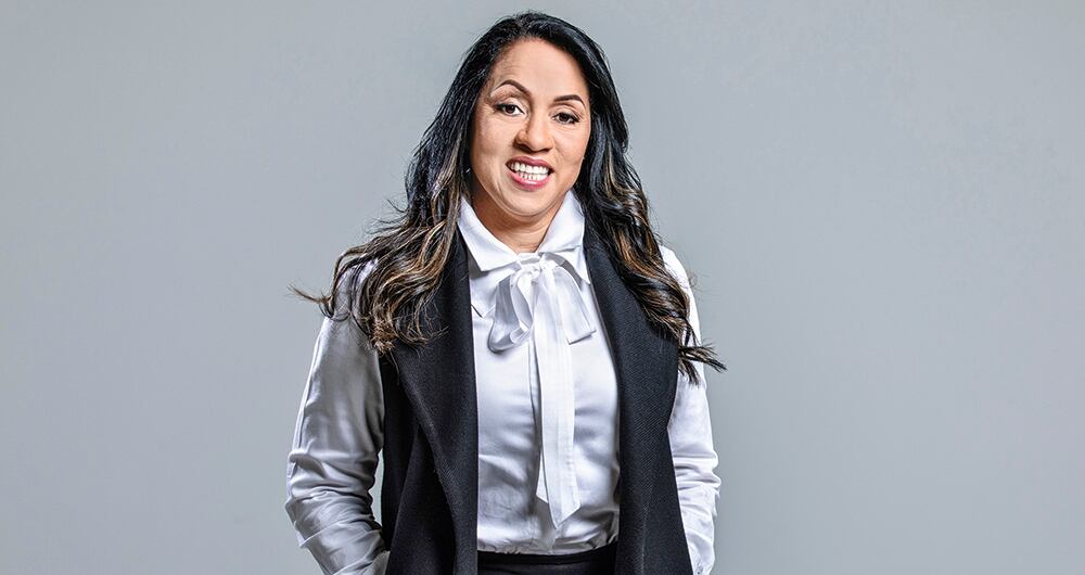 Marelen Castillo dice que una de sus comidas favoritas es el pescado con tostadas de plátano frito. Es parte de la gastronomía que heredó del Pacífico colombiano. 