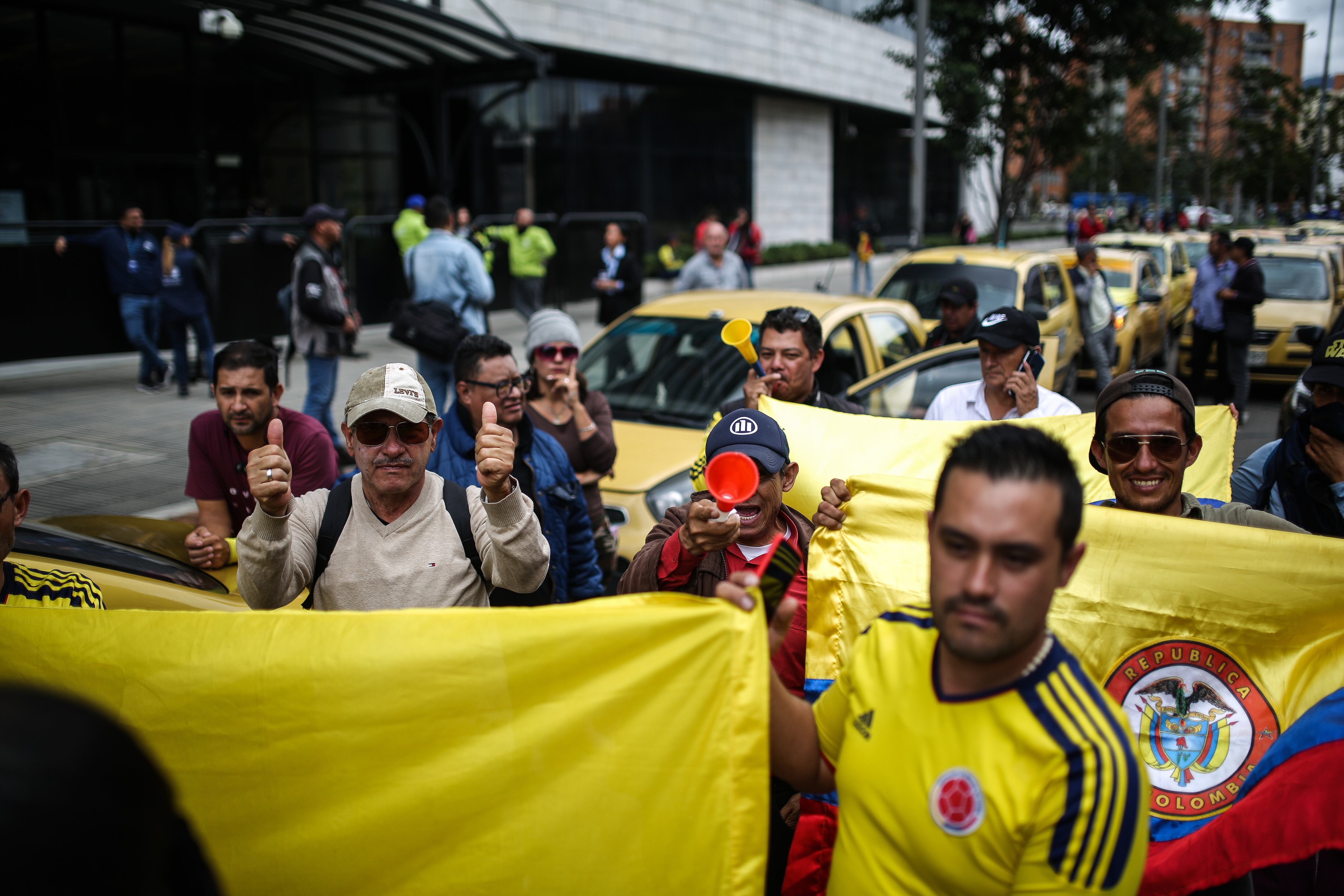 Paro de taxistas  en el centro de Bogotá
Mayo 14 de 2024