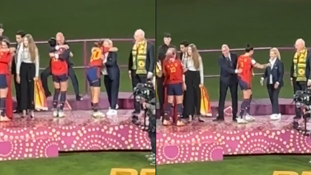 El video no conocido, hasta ahora, en donde se observan nuevos detalles del beso entre Luis Rubiales y Jenni Hermoso