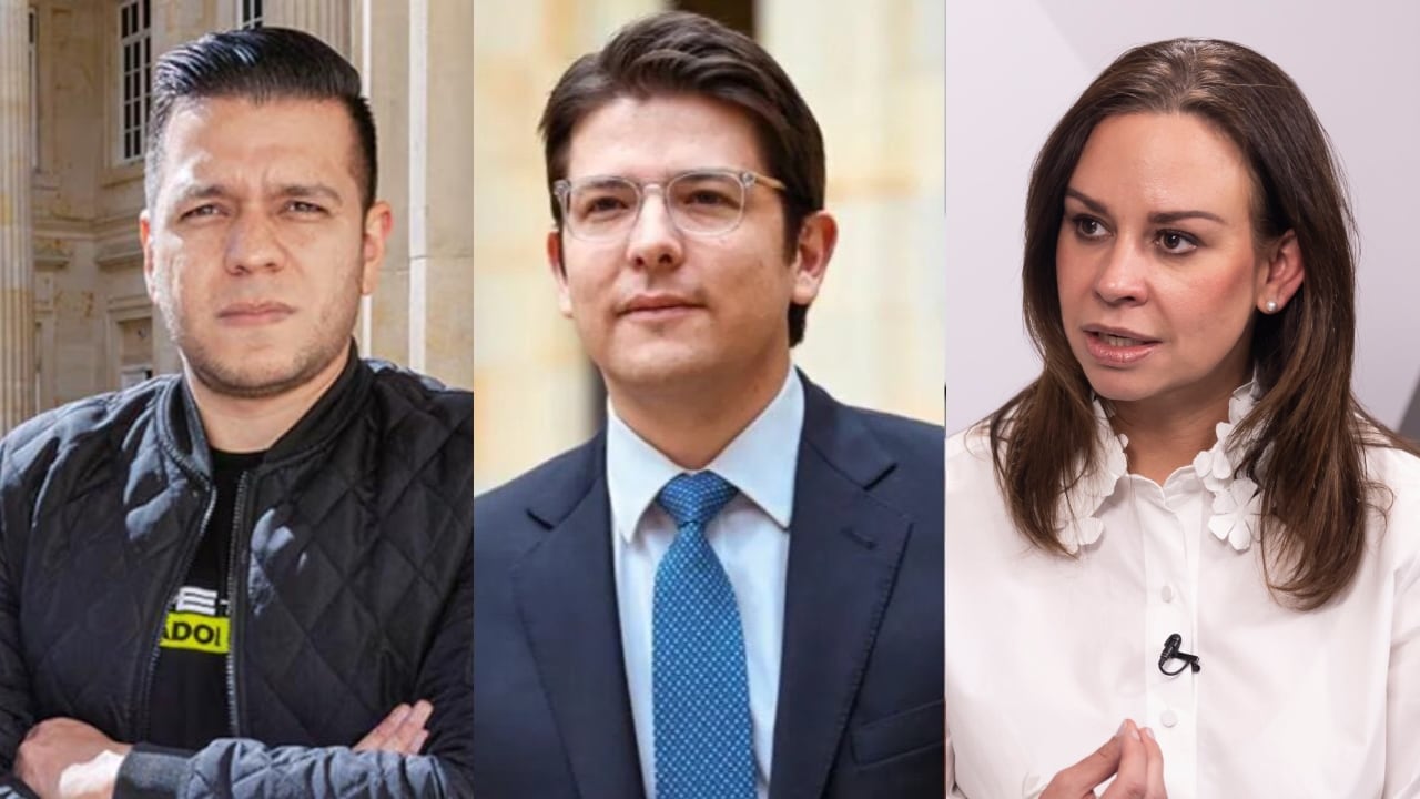 Jota Pe Hernández, Miguel Uribe Turbay y María Claudia Tarazona.
