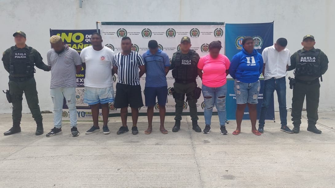 Capturados por extorsión en Cartagena