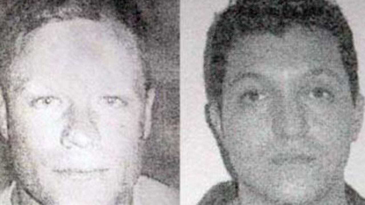 El sargento Michael Cohen y el contratista César Ruiz, señalados de violar a una niña en Colombia.