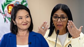Keiko Fujimori y Delcy Rodríguez