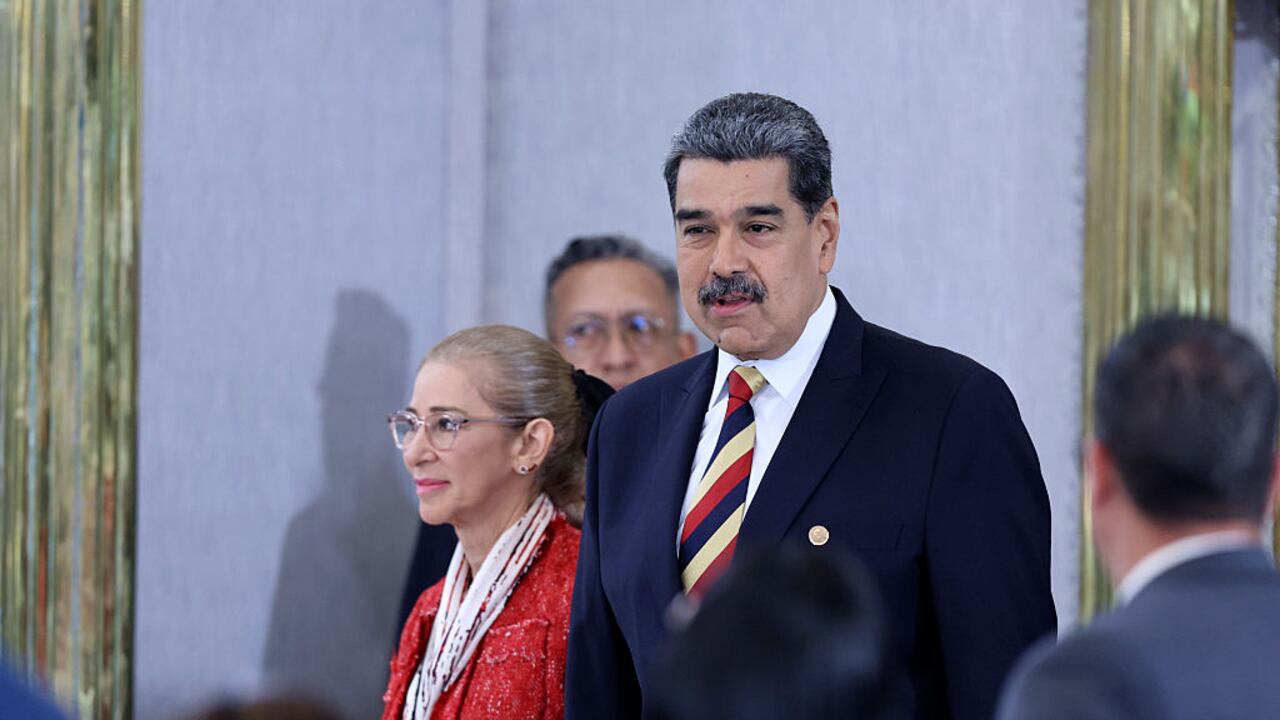 Nicolás Maduro y su esposa, Cilia Flores.