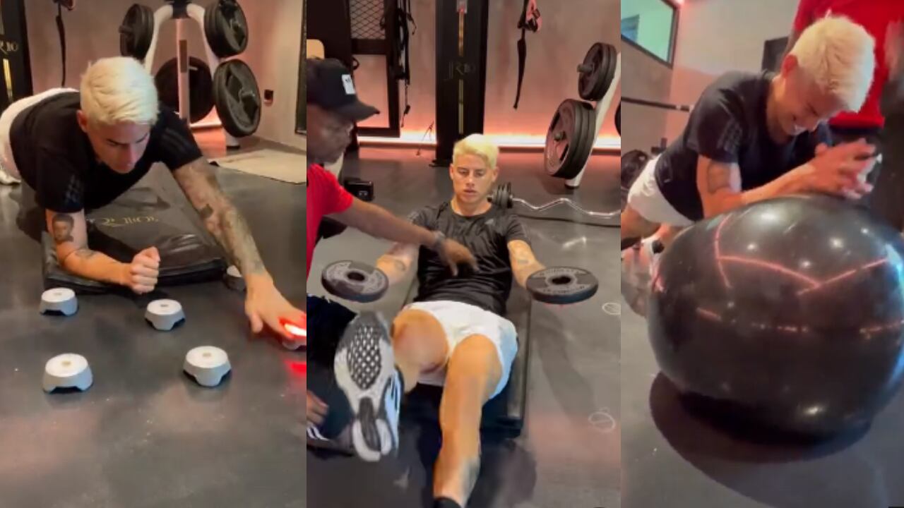 El entrenamiento de James está a cargo del reconocido fisioterapeuta Carlos Palomeque