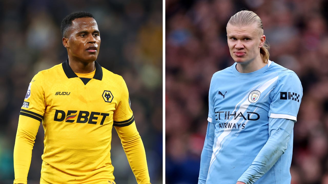 Wolves de Jhon Arias contra Manchester City.