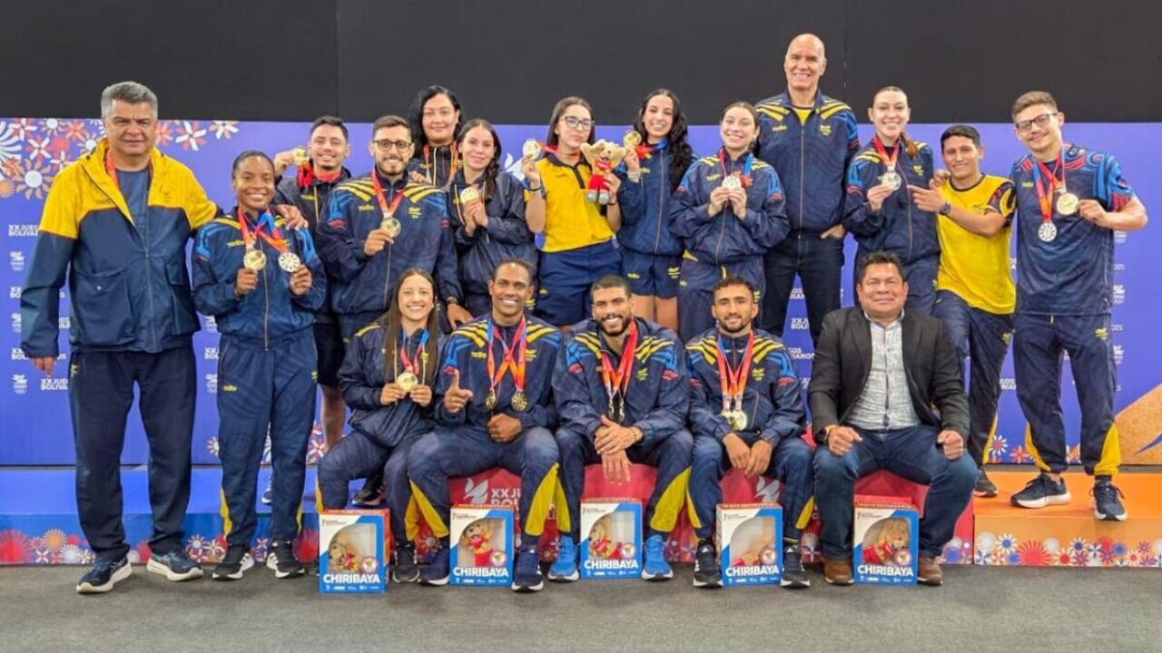 Colombia, campeón del karate bolivariano 2025. Fue una de las numerosas medallas que consiguió en los juegos.