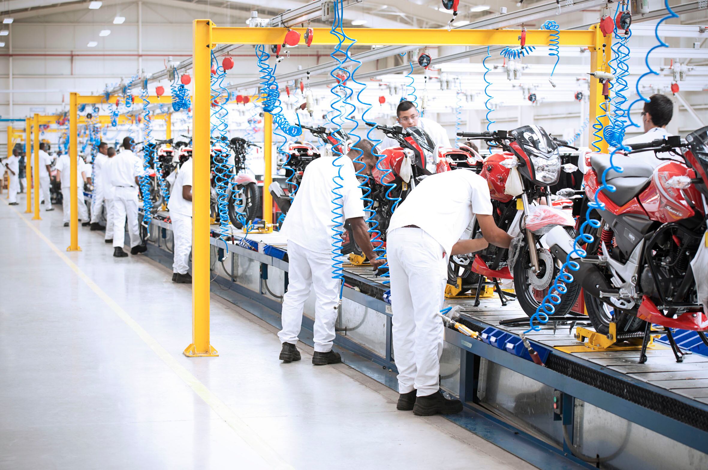 La planta de Villa Rica tiene una capacidad de producción de 80.000 motocicletas al año.