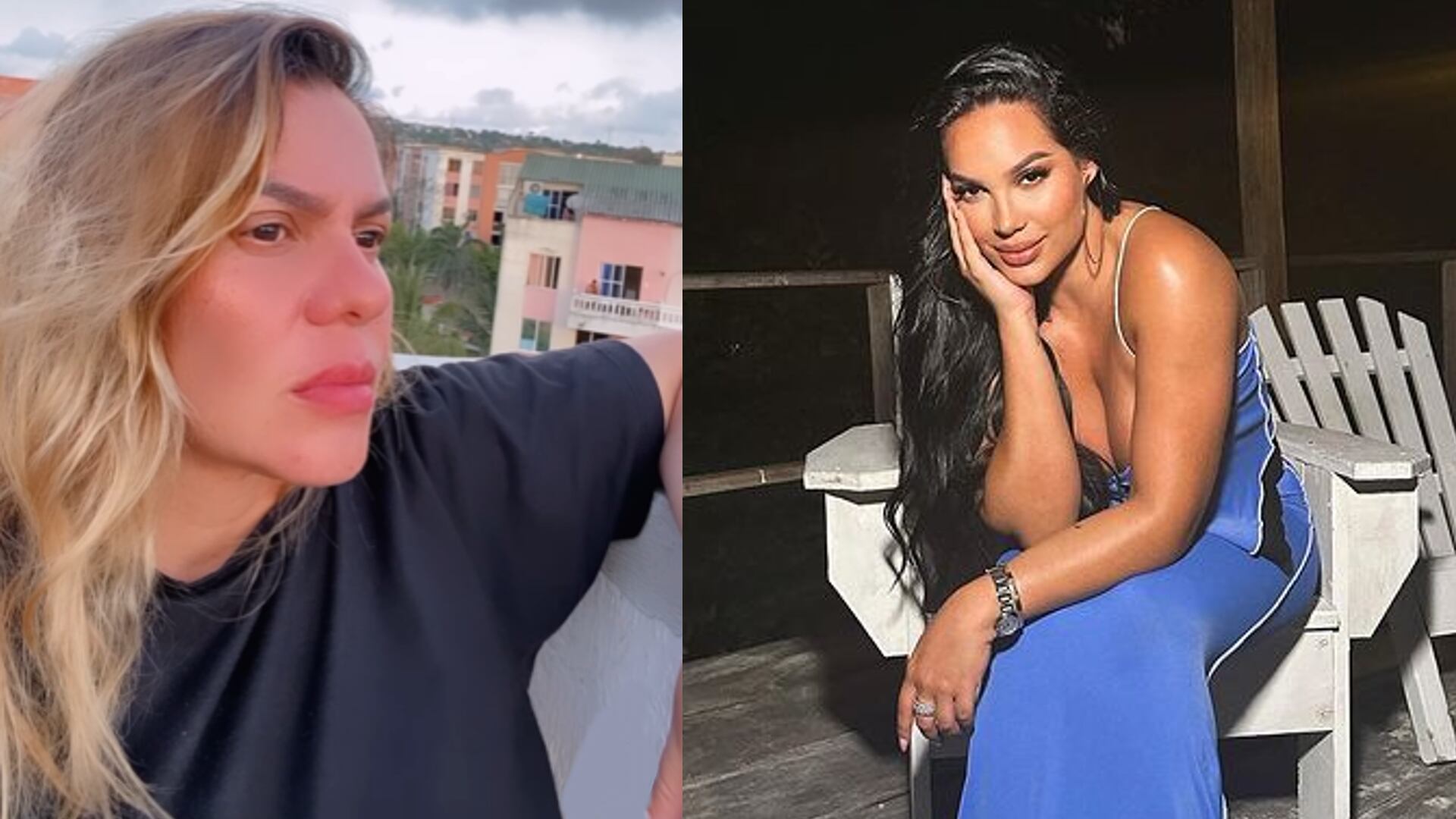 Shujam y Andrea Valdiri se apoyan la una a la otra sin importar las consecuencias. Fotos: Instagram @shujamvaldiri - @andreavaldirisos.