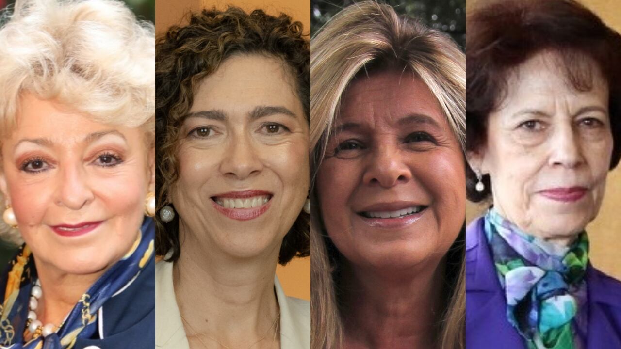 María Eugenia Rey Renjifo, presidenta Grupo Evolution; María José Ramírez; CEO de LarrainVial Colombia; Claudia de Francisco, CEO de SEC Newgate Colombia y Emilssen González de Cancino; decana de la Facultad de Derecho de la Universidad Externado.
