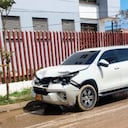 Esta es la camioneta que habría provocado el accidente a los 8 ciclistas aficionados.