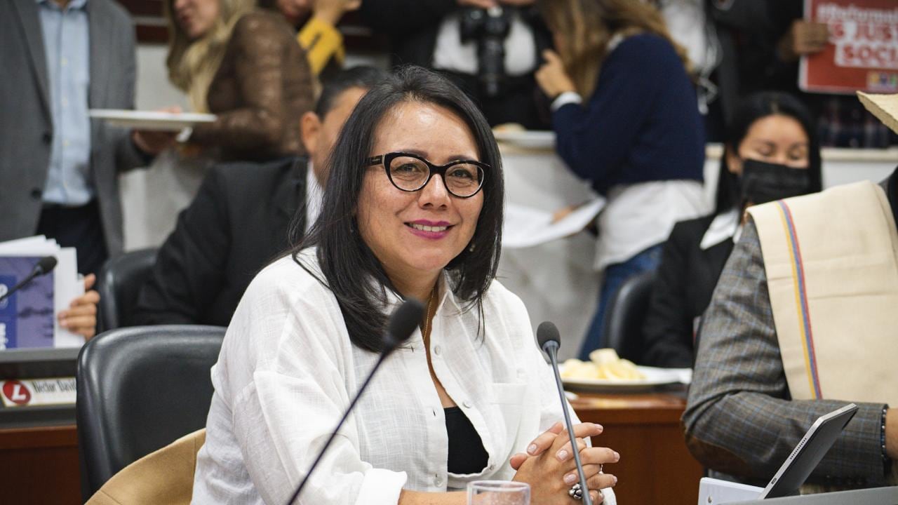La congresista Alexandra Vásquez, autora de la iniciativa.