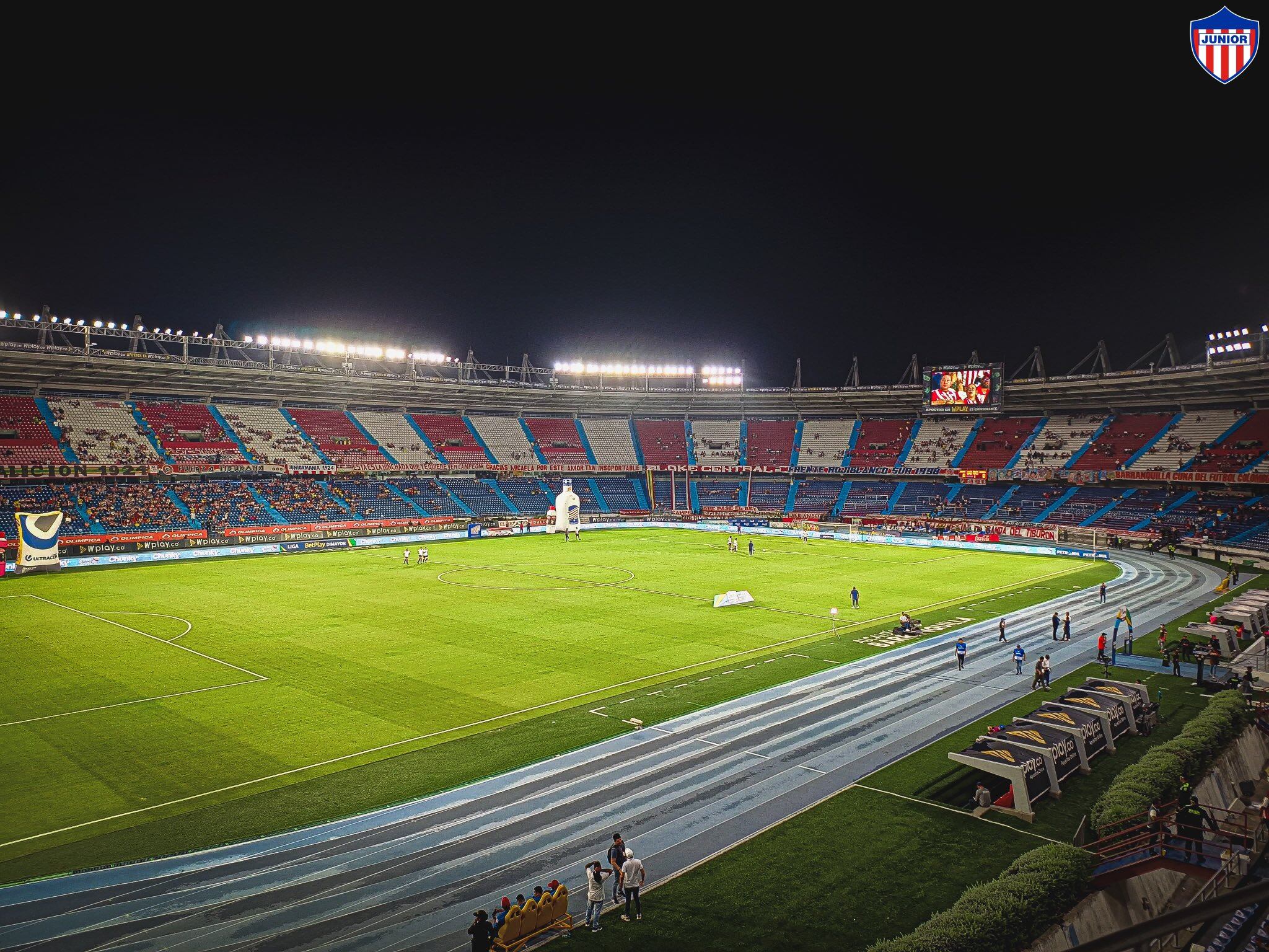 Todo sucedió en el entretiempo del partido entre Junior y Águilas Doradas.