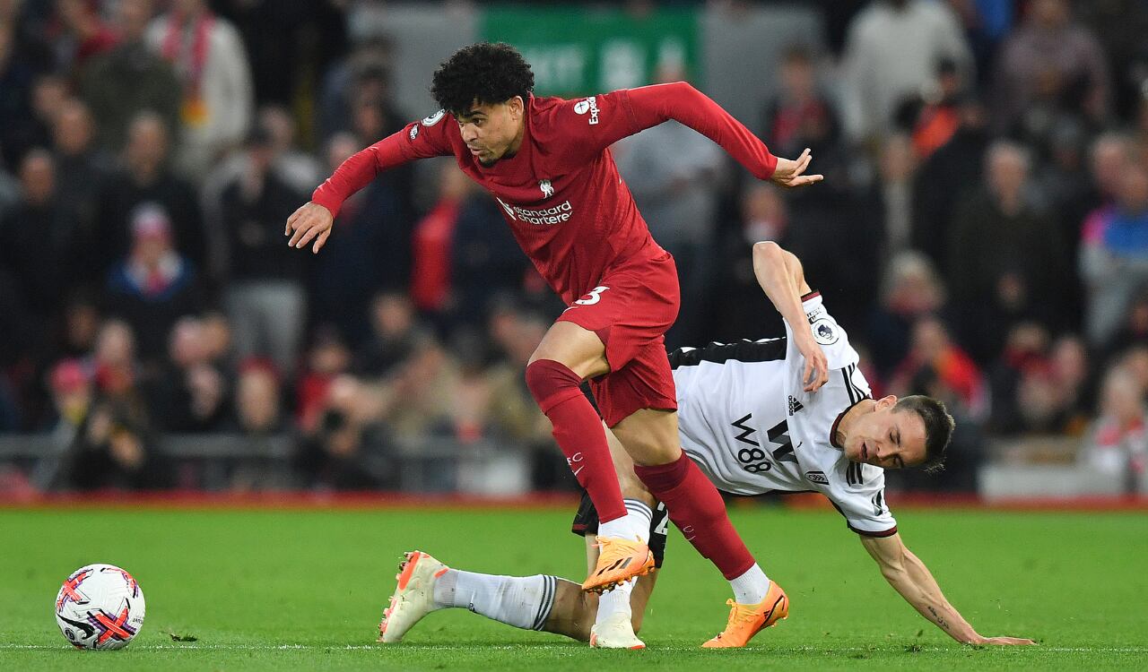 Luis Díaz disputó 66' en su segundo partido como titular en Liverpool tras la lesión.