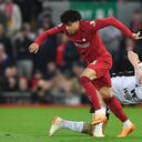 Luis Díaz disputó 66' en su segundo partido como titular en Liverpool tras la lesión.