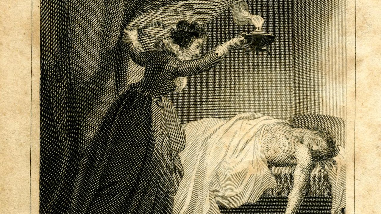 Emily descubre un cadáver en ‘Los misterios de Udolfo’ (1794), de Ann Radcliffe. The Trustees of the British Museum, CC BY-NC-SA