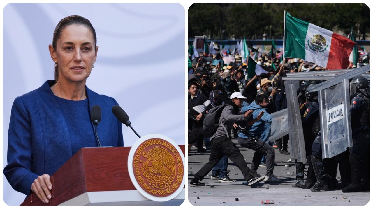 La presidenta de México, Claudia Sheinbaum, se pronunció por las protestas del fin de semana.