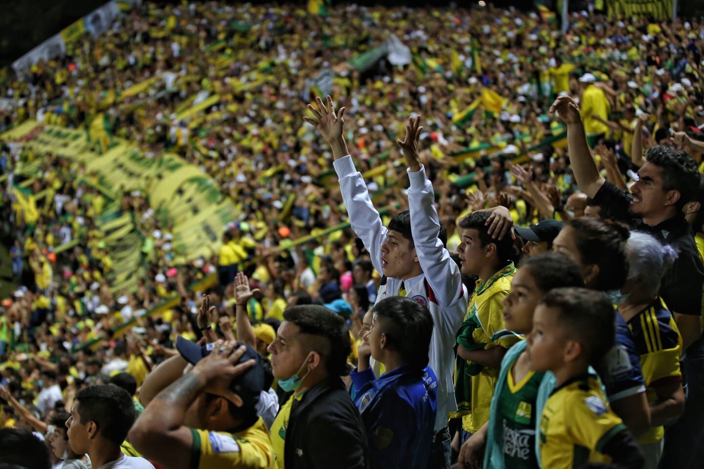 Miércoles 8 de junio de 2022. Estadio Alfonso López, tribuna sur. Atlético Bucaramanga.