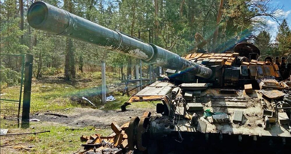 Tanque del ejército ucraniano.