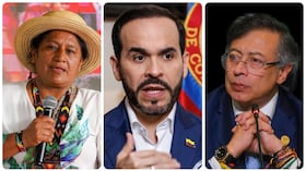 Aida Quilcué, Abelardo de la Esprilla y Gustavo Petro.