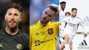 Sergio Ramos, David De Gea y Eden Hazard